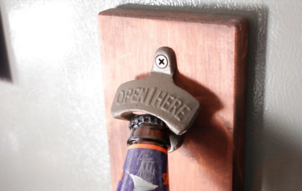 Wall-Mounted bottle Opener