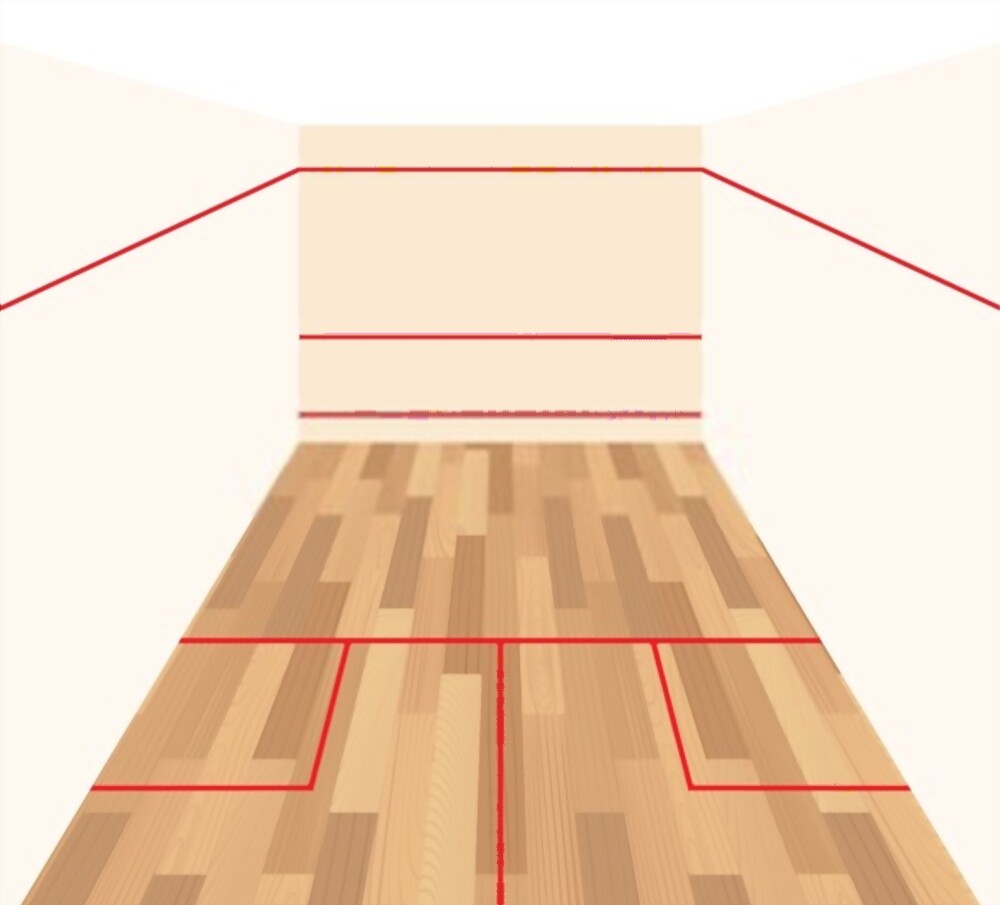 Squash Court Dimensions and lines