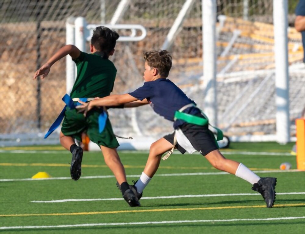 flag football field dimensions and rules