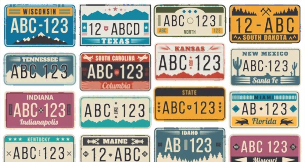standard license plate dimensions