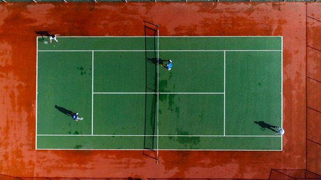 doubles tennis courts